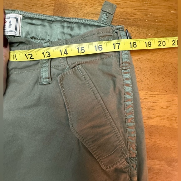 Abercrombie & Fitch Olive Wide Leg Cargo Pants 31 12 - Picture 7 of 9